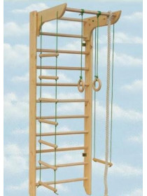 Шведська стінка з турніком і мотузковим набором